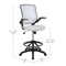 Flash Furniture Drafting Chair White Mesh Drafting Chair, Mesh, White BL-ZP-8805D-WH-GG - alternate 9